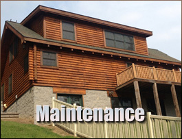  Rocky Mount, Virginia Log Home Maintenance