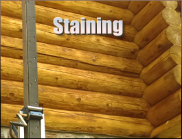  Rocky Mount, Virginia Log Home Staining